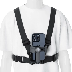 Hrudní popruh na telefon a GoPro se zrcátkem