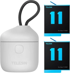 Vodotěsná nabíječka se 3 sloty Telesin Allin Box a 2 bateriemi pro GoPro Hero