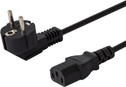 Kabel napájecí Schuko - IEC C13, úhlový, 3m