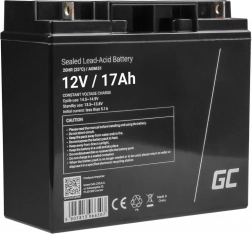 Bezúdržbová AGM baterie GREEN CELL 12 V 17 Ah pro sekačky, skútry, čluny a invalidní vozíky