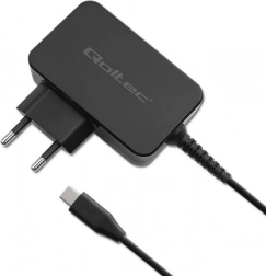 Qoltec GaN nabíječka USB‑C 65W černá