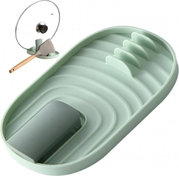 Zelená kuchyňská podložka na nádobí a poklice