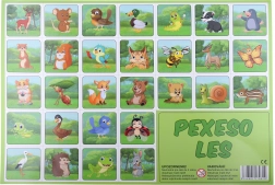 pexeso les – dětská paměťová hra 32 dvojic