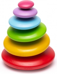 Balanční barevné dřevěné oblázky