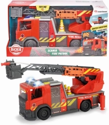 Hasičské auto SCANIA Rosenbauer 35 cm se světly, zvuky a vodním dělem