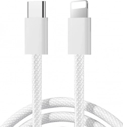 Kabel USB-C na Lightning 30W, 1m, Bílý