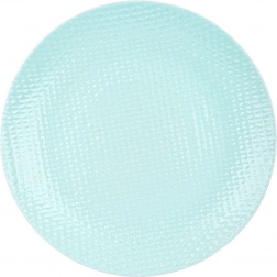 Keramický dezertní talíř Relief 21 cm, pastelově zelený