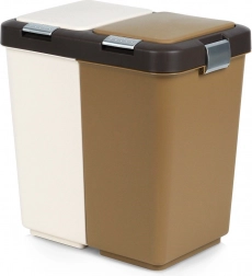 Plastový koš na tříděný odpad 2×10 l ORION