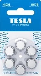 Baterie do naslouchadel TESLA A675/PR44 1,45 V – 6 ks