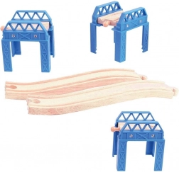 Dřevěná mostní konstrukce pro vláčkodráhy Bigjigs Rail