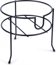 Kovový stojan pod nápojový dóz s kohoutkem, černý, 20 cm