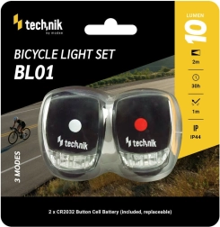 Technik sada světel na kolo se silikonovým krytem (přední a zadní)