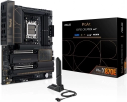 ProArt X870E-Creator WiFi – základní deska AM5 s DDR5, PCIe 5.0, USB4, 10G a 2.5G LAN, Wi‑Fi 7
