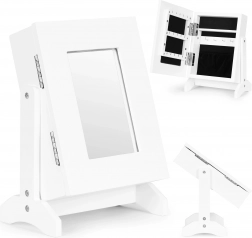 Šperkovnice s zrcadlem ModernHome, bílá