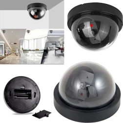 Atrapa kopulové bezpečnostní kamery s LED diodou