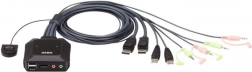 Přepínač 2 portový USB DP KVM CS22DP