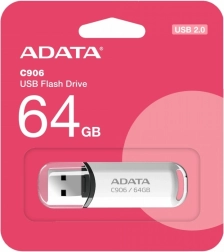 ADATA Pendrive C906 64GB USB2.0 bílý