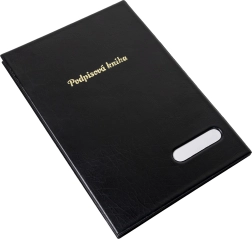 Podpisová kniha Hanibal černá, 14 dělících listů