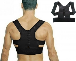 Magnetický korektor držení těla „pavouk“ – černý, univerzální