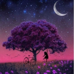 Diamantové malování 5D – strom, sada 30 × 30 cm