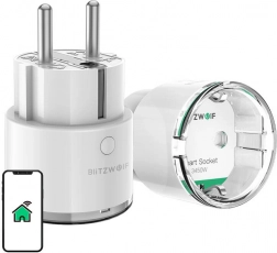 chytrá wifi zásuvka blitzwolf pro eu 3450 w s měřením spotřeby