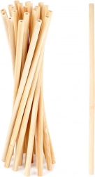 Bambusová opakovaně použitelná brčka 20 cm, sada 20 ks