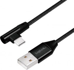 USB 2.0 kabel úhlový USB-C 0.3m