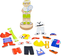 Magnetické oblékací puzzle sportovní aktivity Bigjigs Toys