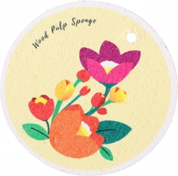 Přírodní houba na nádobí - béžová, vzor II