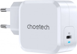USB‑C nabíječka 45 W s Power Delivery – Choetech (bílá)