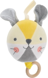 Melodický míček králíček PETIT COLLAGE z organické bavlny