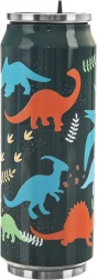 Termohrnek ve tvaru plechovky s dinosaury 500 ml