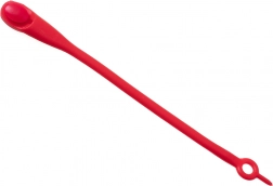 Silikonové tkaničky bez zavazování, 14 ks – červené