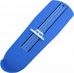 Měřítko na délku chodidla s centimetrovou stupnicí
