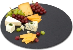 Kulaté břidlicové servírovací prkénko 30 cm