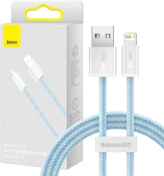 Baseus Dynamic kabel USB–Lightning 1 m, rychlé nabíjení 2,4 A, modrý