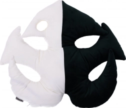 Dekorativní plyšový polštář ve tvaru listu – Typ 2