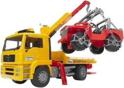 Bruder odtahový vůz MAN a terénní Jeep