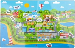 Bigjigs Toys znovupoužitelné samolepky – doprava ve městě