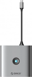 Adaptér Orico 8v1 HDMI 4K, 3x USB-A 3.0, USB-C, 100W PD, SD/TF