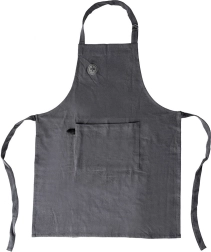 Bavlněná kuchyňská zástěra s nastavitelným vázáním a kapsou