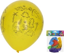 Nafukovací balónky 30 cm – sada 5 ks, dinosauři