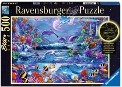 RAVENSBURGER puzzle zářící ve tmě – kouzelný svět 500 dílků