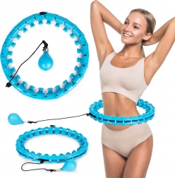 Masážní chytrý hula hoop s nastavitelným průměrem pro fitness