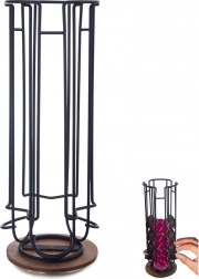 Otočný kovový stojan na kávové kapsle RADKA 33,5 cm