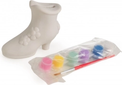 Kreativní sada Pokladnička střevíček k vymalování