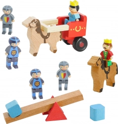 Jeujura dřevěné figurky Král, Královna a Rytíři