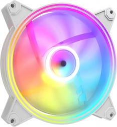 Bílý 140mm ARGB ventilátor Volcano Apex