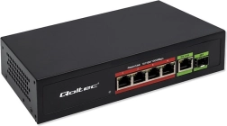 Switch Fast Ethernet PoE s 4x RJ45 PoE, 1x RJ45 Uplink a 1x SFP