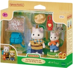 Sylvanian Families velká expedice – sourozenci Latte Cat Mick a Mabel